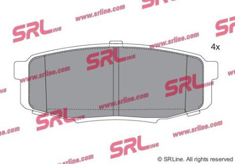 Фото автозапчастини гальмівні колодки LAND CRUISER 200 (_J SRLine S701875