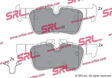 Фото автозапчасти гальмівні колодки X1 (F48), 11.14-12.2 SRLine S701910
