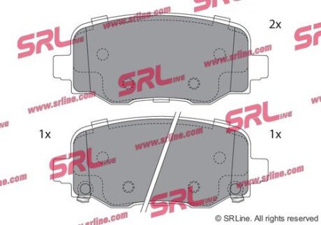 Фото автозапчастини гальмівні колодки COMPASS (MP, M6, MV, SRLine S701911