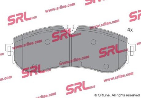 Фото автозапчастини комплект гальмівних колодок задній SRLine S701982