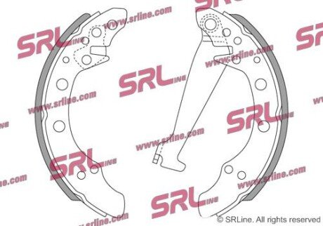 Фото автозапчасти барабанні(тормозні) колодки SRLine S721001