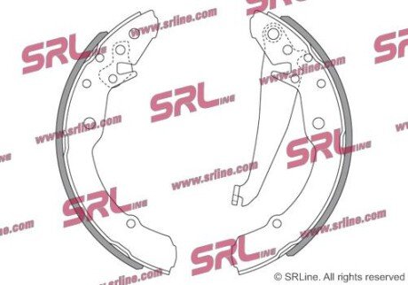 Фото автозапчастини барабанні(тормозні) колодки SRLine S721007