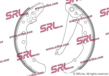 Фото автозапчасти барабанні(тормозні) колодки SRLine S721015