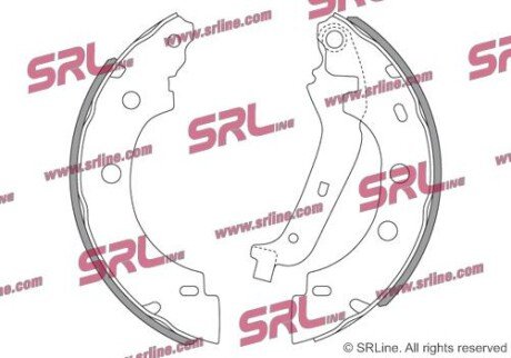 Фото автозапчасти барабанні(тормозні) колодки SRLine S721024 (фото 1)