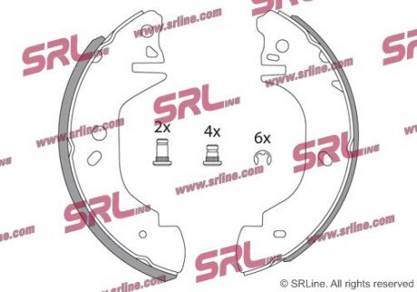 Фото автозапчастини барабанні(тормозні) колодки SRLine S721051