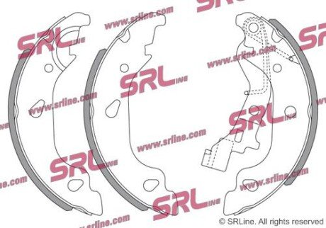 Фото автозапчасти барабанні(тормозні) колодки SRLine S721060