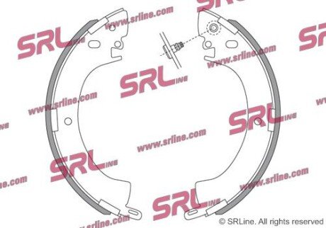 Фото автозапчастини барабанні(тормозні) колодки SRLine S721081