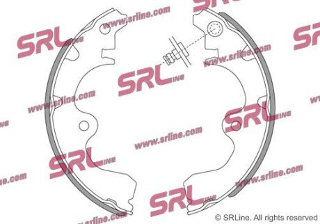 Фото автозапчастини барабанні(тормозні) колодки SRLine S721087