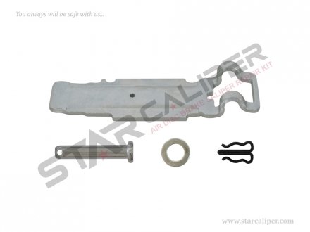 Фото автозапчастини ремкомплект суппорта Caliper Pad Retainer Repair Kit K000133 StarCaliper 1028