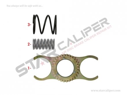 Ремкомплект суппорта Gear & Spring Repair Kit StarCaliper 2115