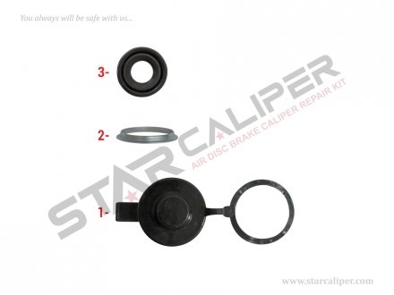 Фото автозапчастини ремкомплект суппорта Adjuster Seal & Boot Repair Kit StarCaliper 2209