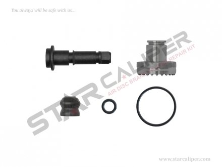 Фото автозапчастини ремкомплект суппорта Brake Adjusting Pin Kit (Thin Teeth) StarCaliper 9022