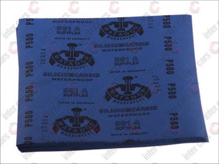Наждачний папір MATADOR 991, аркуш, P500, 230 х 280мм, колір: синій, для ручного шліфування, 50 шт. (ціна за упаковку) STARCKE 10MW0500P