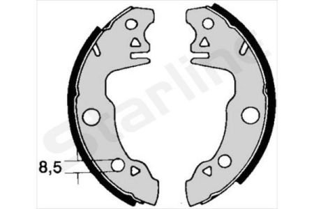 Фото автозапчасти гальмівні колодки барабанні StarLine BC 00510