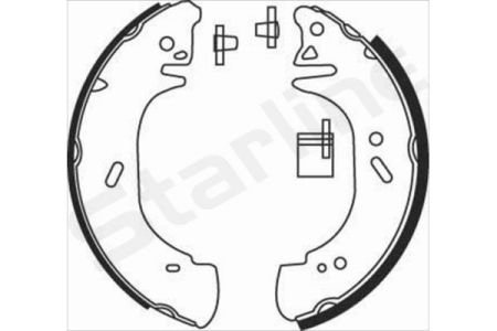 Гальмівні колодки барабанні StarLine BC 08440