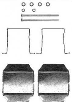 Ремонтный комплект тормозных колодок StarLine BD PR49 (фото 1)