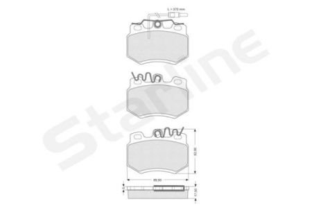 Фото автозапчасти гальмівні колодки дискові StarLine BD S028