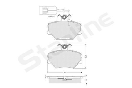 Фото автозапчасти гальмівні колодки дискові StarLine BD S044