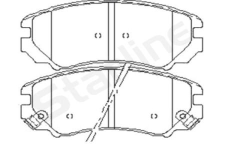 Гальмівні колодки дискові StarLine BD S445