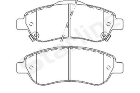 Фото автозапчасти гальмівні колодки дискові StarLine BD S455