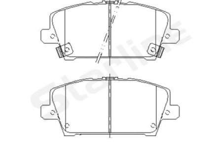 Фото автозапчасти гальмівні колодки дискові StarLine BD S485