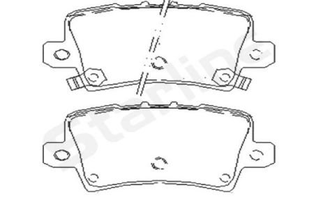 Гальмівні колодки дискові StarLine BD S517