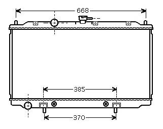 Фото автозапчасти радіатор охолодження NISSAN ALMERA (2000) 1.8 StarLine DNA2218