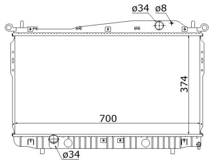 Фото автозапчастини радіатор охолодження CHEVROLET EPICA (2007) 2.0 StarLine DW2135