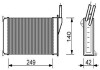 Фото автозапчасти радіатор опалення FORD ESCORT (1981) 1.3 StarLine FD6093 (фото 1)