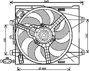 Фото автозапчасти вентилятор FIAT 500 (2008) 1.2 StarLine FT7564