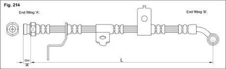 Фото автозапчасти гальмівний шланг StarLine HA ST.1052