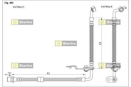 Гальмівний шланг StarLine HA ST.1090