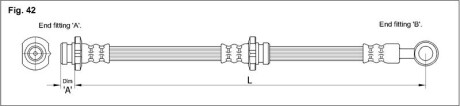 Фото автозапчасти гальмівний шланг StarLine HA ST.1118