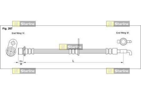 Фото автозапчасти гальмівний шланг StarLine HA ST.1189