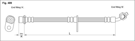 Фото автозапчасти гальмівний шланг StarLine HA ST.1214