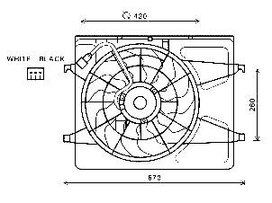 Фото автозапчастини вентилятор HYUNDAI ELANTRA (2007) 2.0 CVVT StarLine HY7530