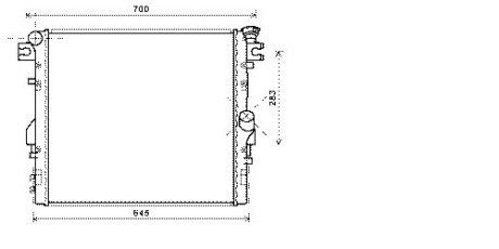 Фото автозапчастини радіатор охолодження JEEP WRANGLER (2006) 3.8 StarLine JE2052