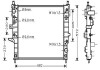 Фото автозапчастини радіатор охолодження MERCEDES-BENZ ML-SERIES W163 (1998) ML230 2.3 StarLine MSA2271 (фото 1)