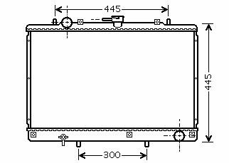 Фото автозапчасти радіатор охолодження MITSUBISHI L200 (1997) 2.5 StarLine MT2188