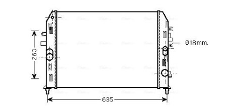 Фото автозапчастини mz mx5 2006 радіатор охолодження 2.0 StarLine MZ2205