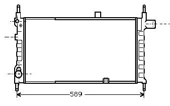 Фото автозапчастини радіатор охолодження OPEL KADETT VAN (1985) 1.3 StarLine OL2063