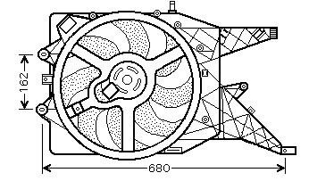 Фото автозапчастини вентилятор OPEL CORSA VAN (2007) 1.4 ECOTEC StarLine OL7514