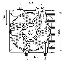 Фото автозапчастини вентилятор CITROEN C2 (2004) 1.4 HDI StarLine PE7550
