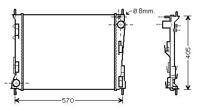 Фото автозапчастини радіатор охолодження RENAULT TWINGO (2007) 1.2 StarLine RTA2375