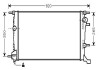 Фото автозапчастини радіатор охолодження RENAULT MEGANE (2009) 2.0 StarLine RTA2409 (фото 1)