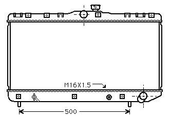 Фото автозапчастини радіатор охолодження TOYOTA COROLLA (1992) COROLLA 2.0 StarLine TO2181