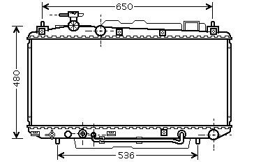 Фото автозапчасти радіатор охолодження TOYOTA RAV 4 MK II (2000) RAV 4 1.8 VVTI StarLine TO2300