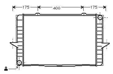 Фото автозапчастини радіатор охолодження VOLVO 800 SERIES (1992) 850 2.4 StarLine VO2063
