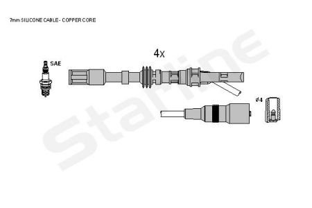 Комплект кабелiв запалювання StarLine ZK 5501