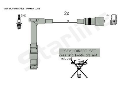 Комплект кабелiв запалювання StarLine ZK 9731